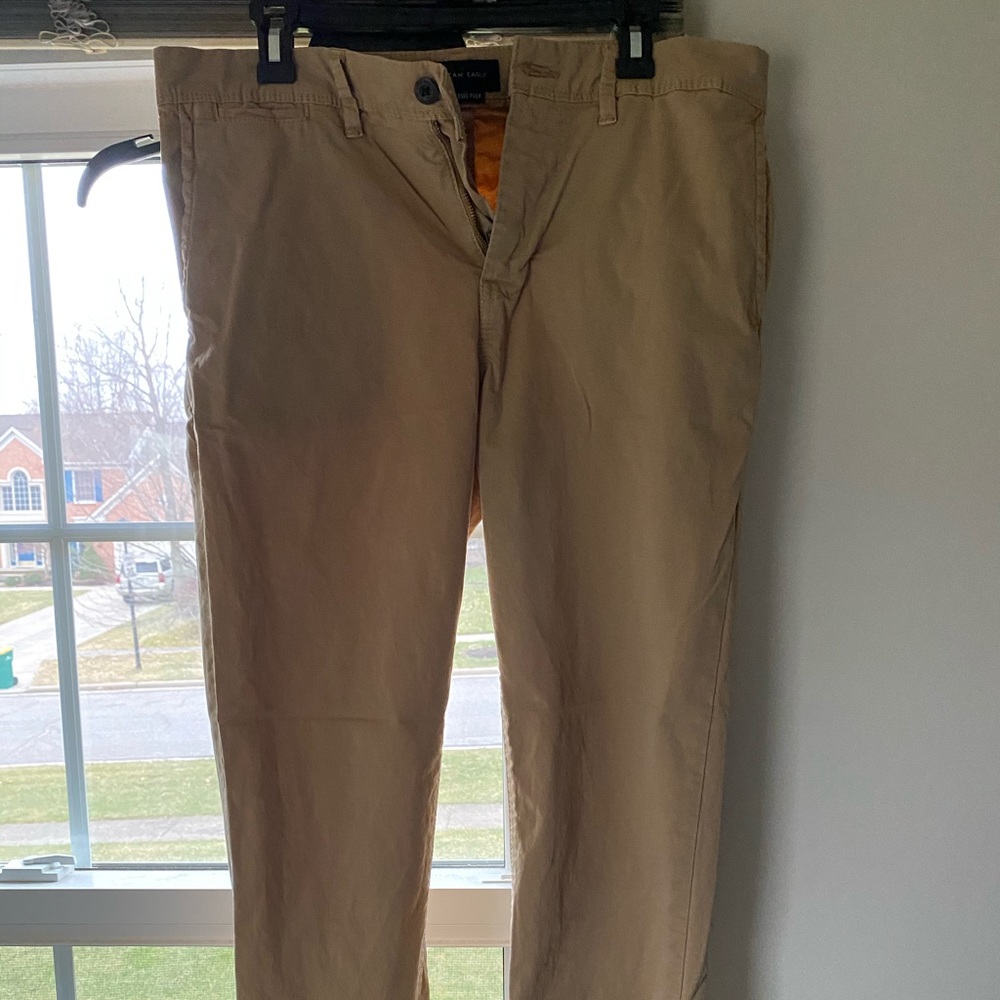 American eagle 32x34 khakis skinny new